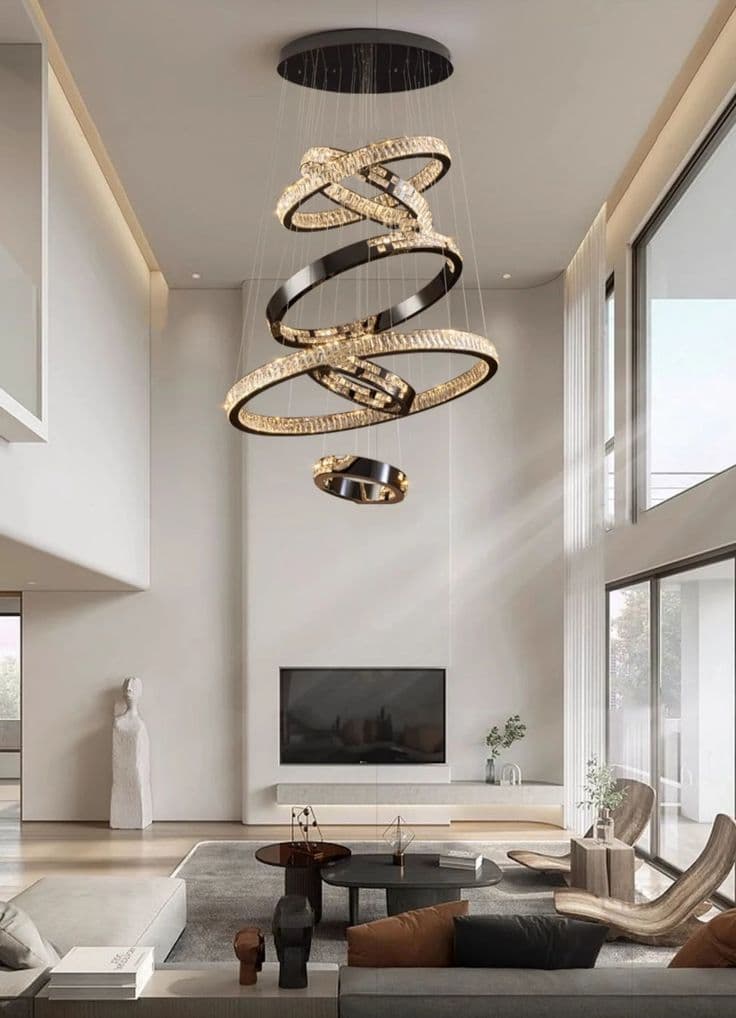 Luxury Ring LED Chandelier Light