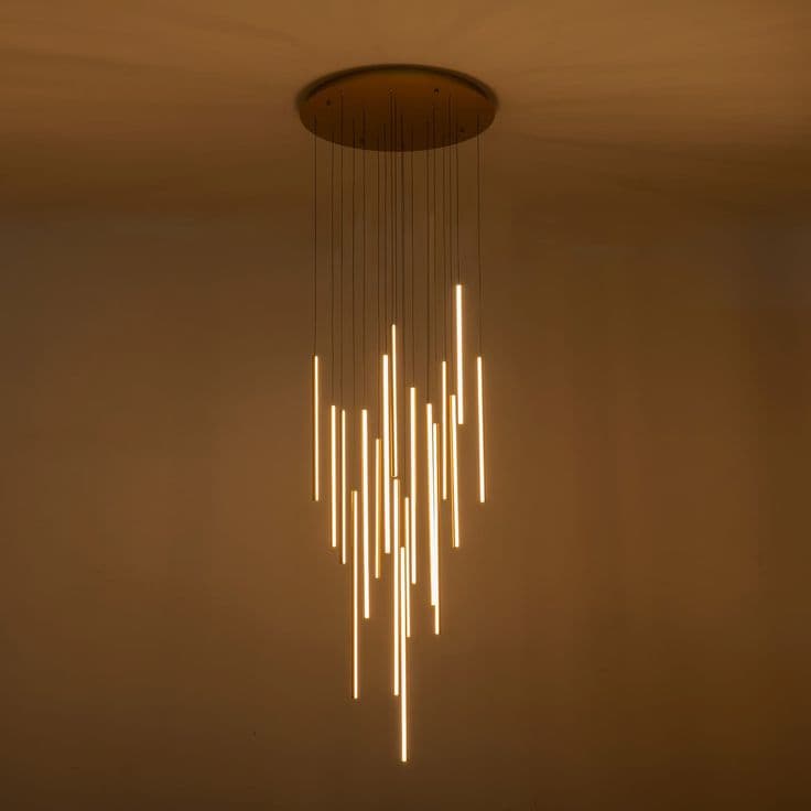 Minimalist Linear LED Chandelier