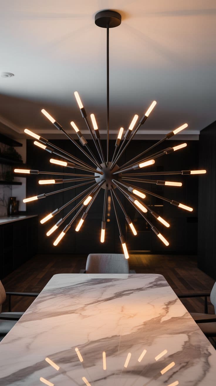 Minimalist Linear LED Chandelier